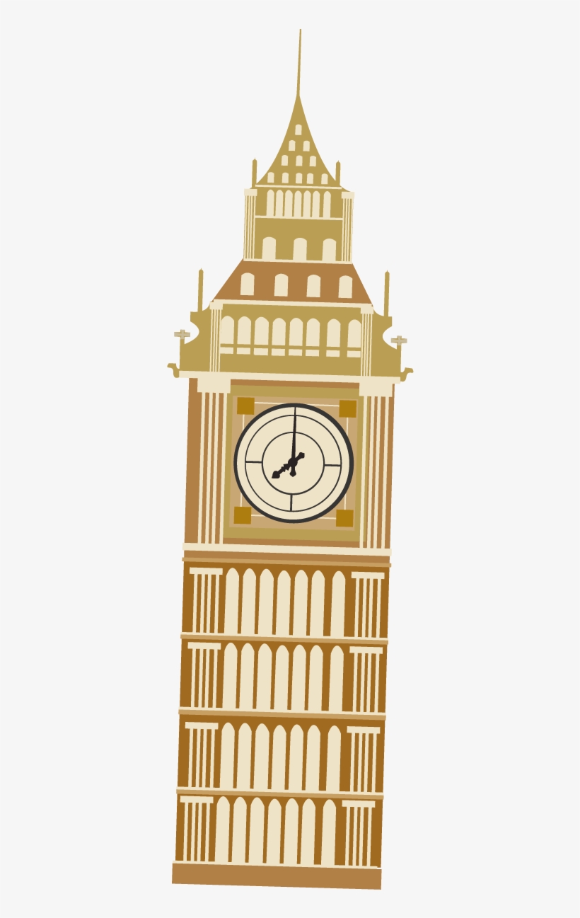 Big Ben Drawing Cartoon - Big Ben Cartoon Drawing, transparent png download