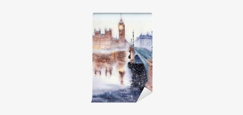 Handwork Watercolor Illustration - Big Ben, transparent png download