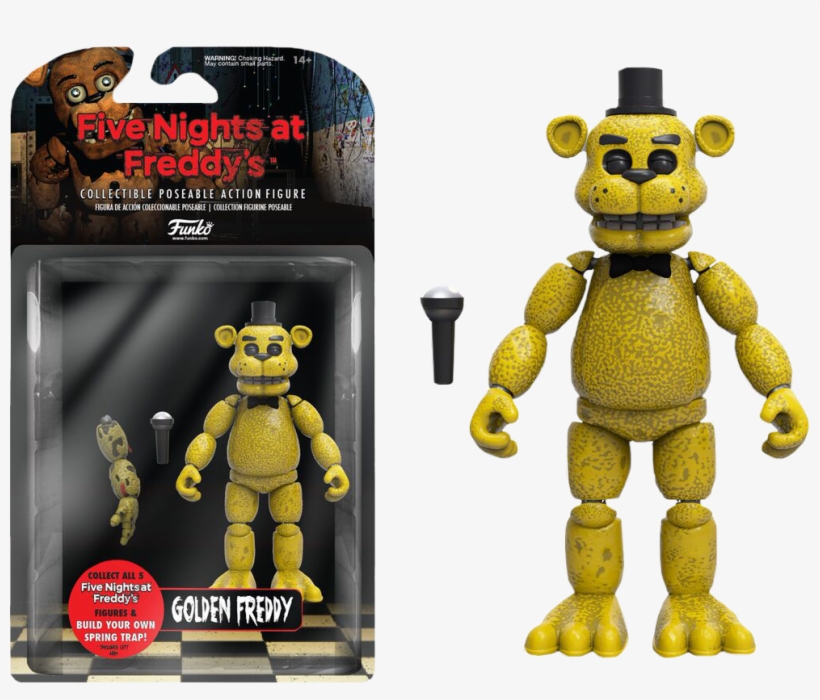 Five Nights At Freddy's - Golden Freddy Action Figure, transparent png download