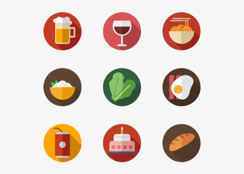 Bread Icons - Food Color Icon Png, transparent png download