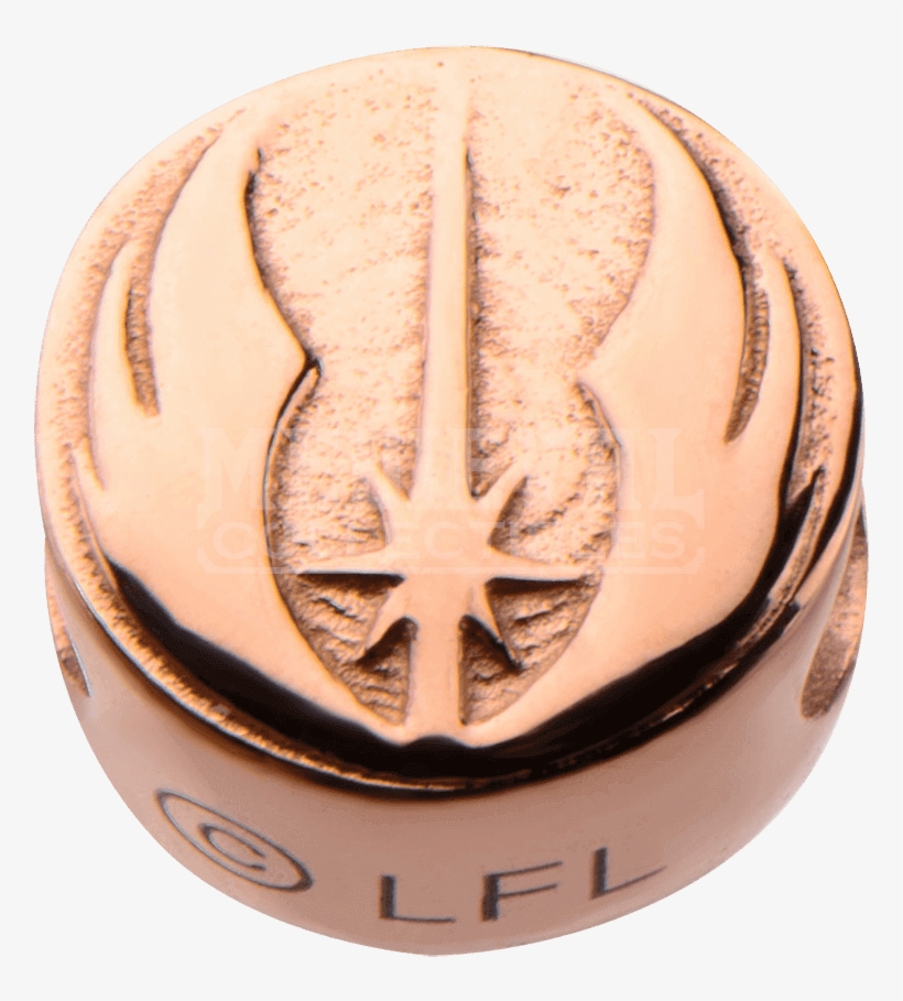 Star Wars Rose Gold Tone Jedi Symbol Charm Bead, transparent png download