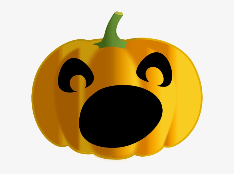 Dark Pumpkin Clip Art At Clker - Scared Jack O Lantern Face, transparent png download