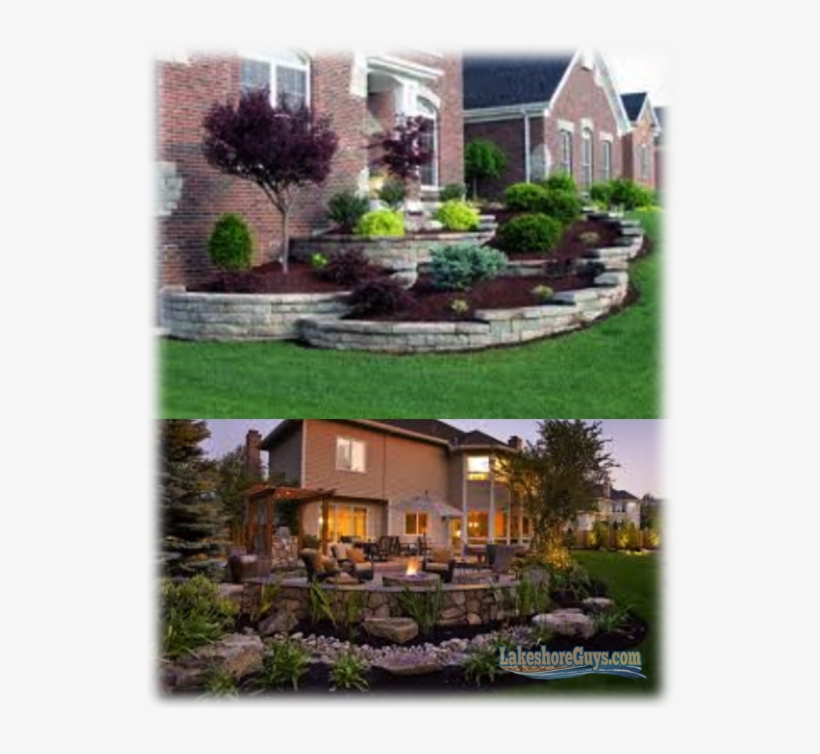 Not Only Can We Build You The Perfect Lakeshore, But - Multi Level Retaining Wall Front Yard, transparent png download