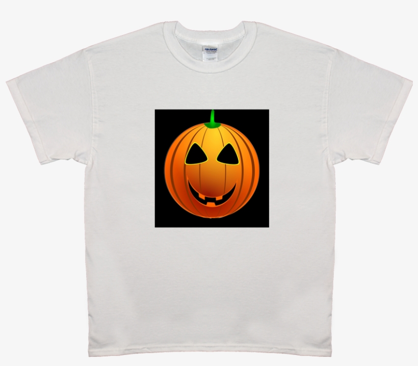 Emoji Halloween Pumpkin Tee Shirt Mens & Womens - Jack-o'-lantern, transparent png download