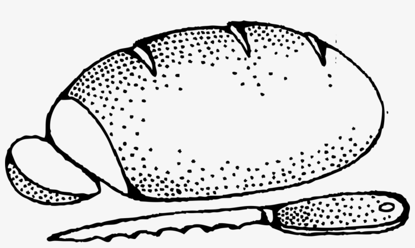 White Bread Rye Bread Loaf Sliced Bread - Bread Outline, transparent png download