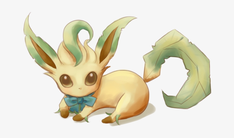 Leafeon The First Eeveelution I Have Ever Drawn - Eevee Leafeon Pokemon, transparent png download
