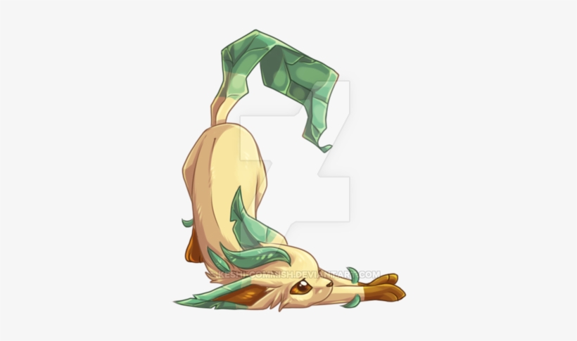 Leafeon By Keshi Commish-d4g8gmf - Leafeon Deviantart, transparent png download
