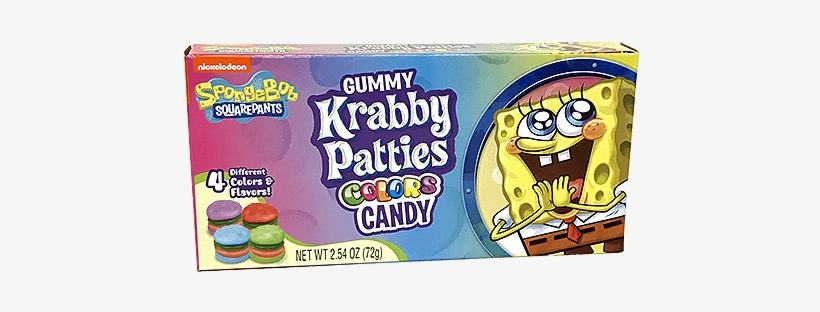 Spongebob Squarepants Gummy Krabby Patties 72g - Gummy Krabby Patties Color Candy!, transparent png download