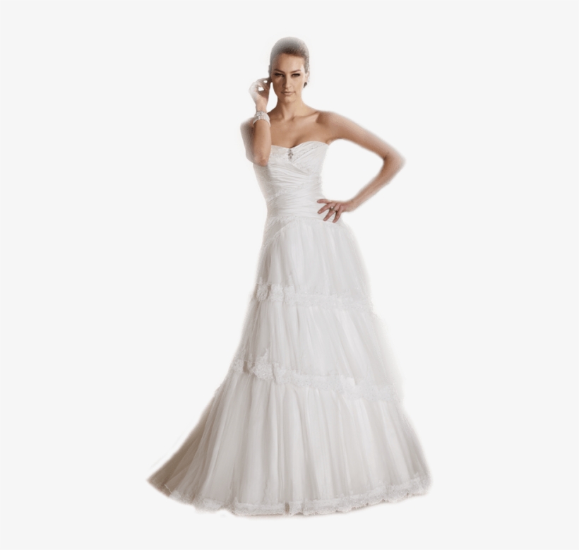 Free Png Bride Png Images Transparent - Wedding Dress Short Sleeves Lace, transparent png download