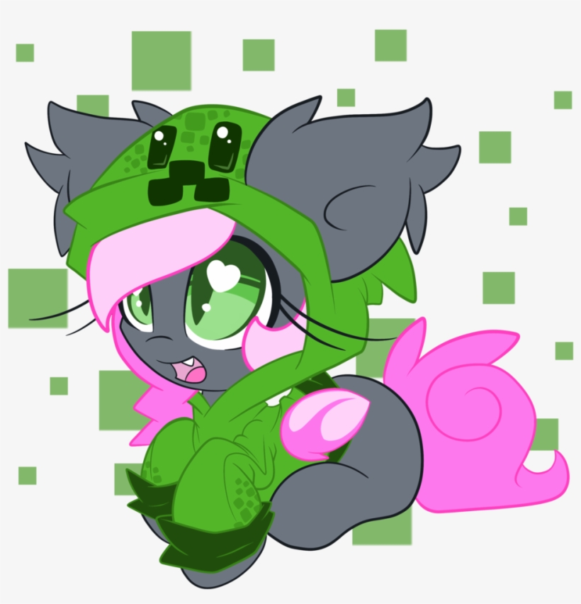 Lorehoshiko, Bat Pony, Blank Flank, Clothes, Creeparka, - Cute My Little Pony Minecraft, transparent png download