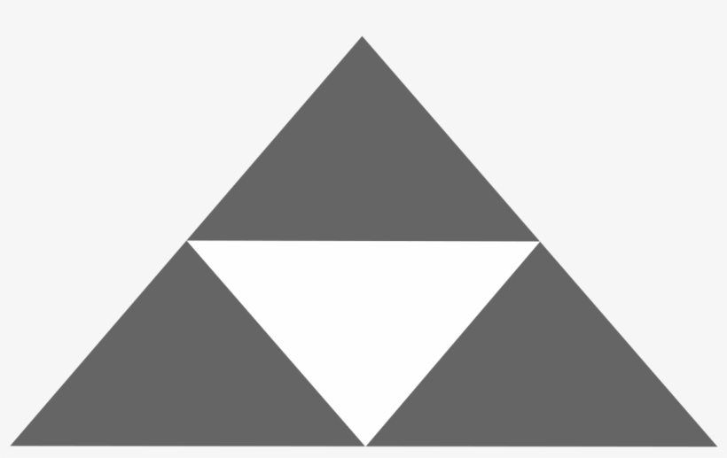 Transparent Triforce Silver - Smash Bros Zelda Logo, transparent png download