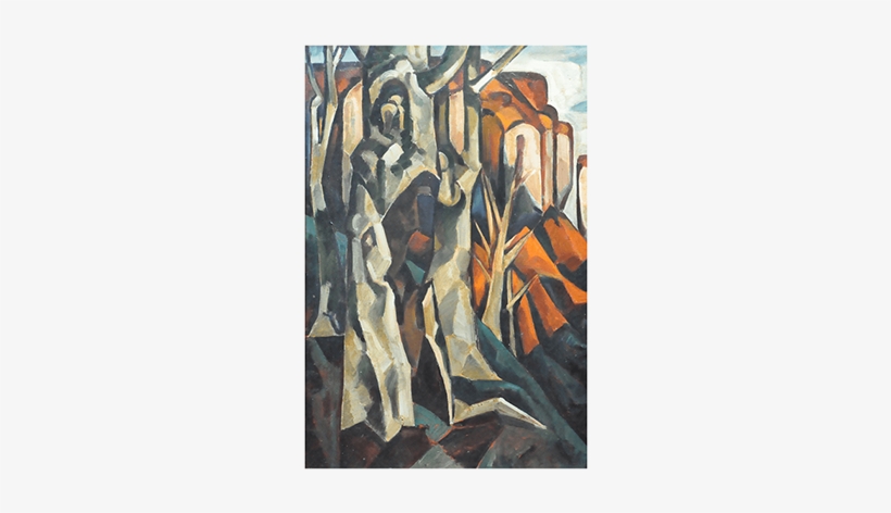 “young Man With Stereo” Oil On Canvas - Modern Art, transparent png download