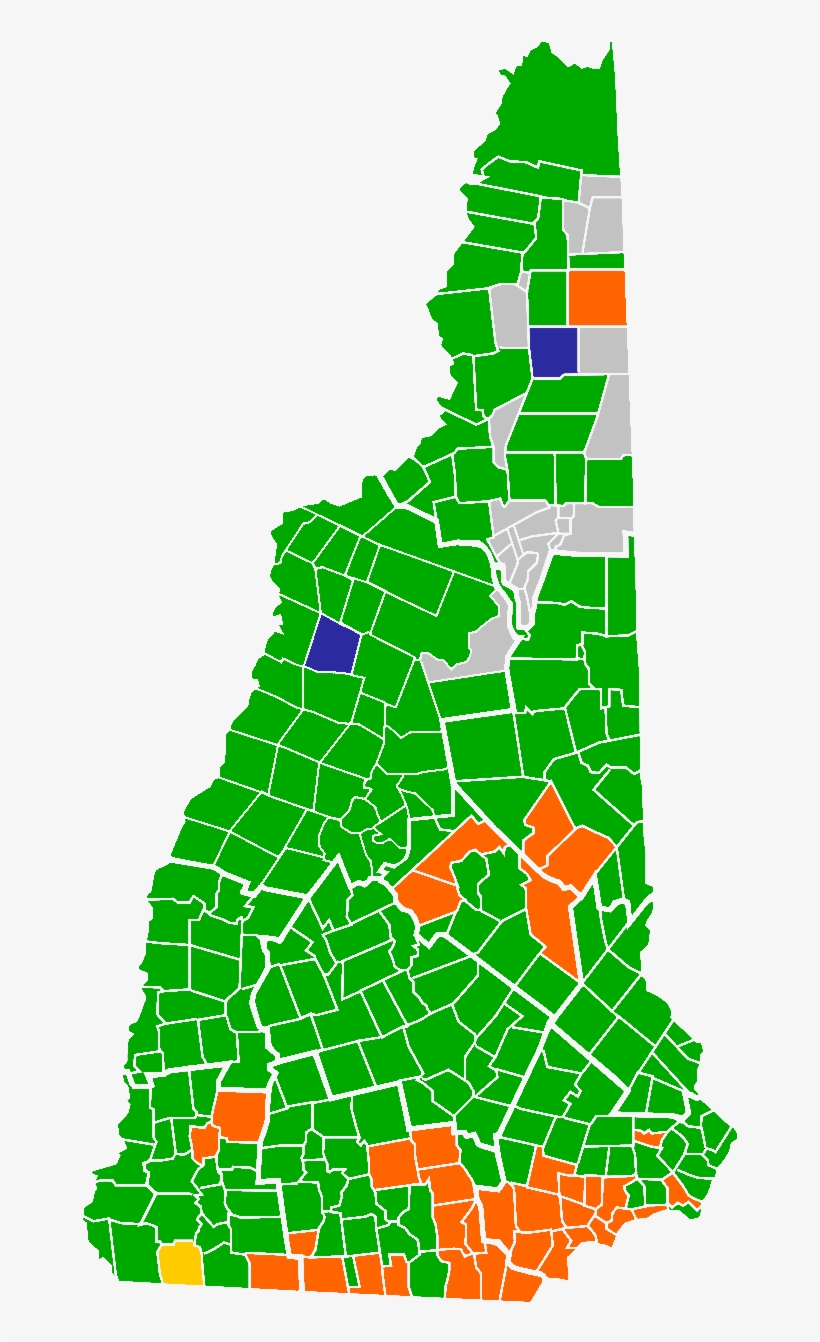 New Hampshire Republican Presidential Primary Election - Presidential Election New Hampshire Results By Town, transparent png download