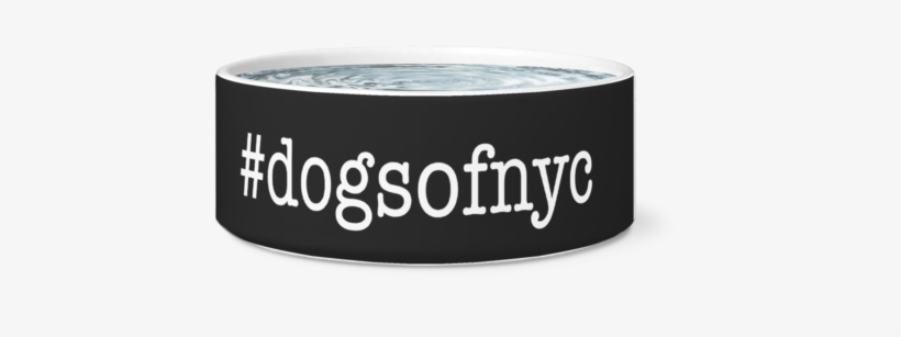 #dogsofnyc Dog Bowl, Black - Hipster Pup Pug Pattern Ceramic Dog Bowl, Red - 7.5", transparent png download
