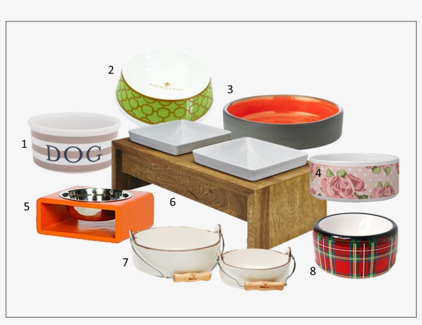 Bowls - Hartman ; Rose Porcelain Designer Round Pet Bowl, Green, transparent png download