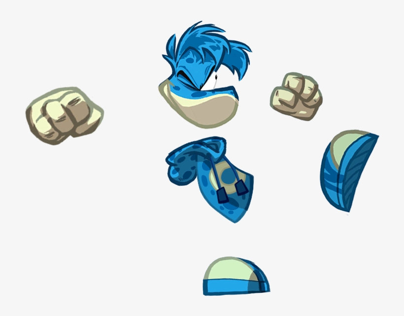 He Is Blue - Rayman Origins Dark Rayman, transparent png download