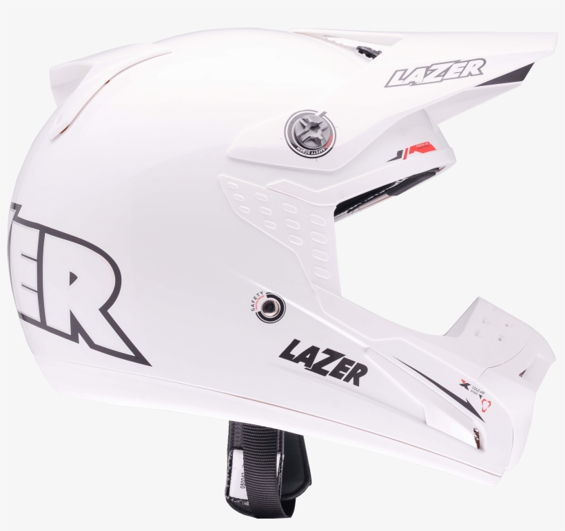 Download - Lazer Pure White X8 X-line Mx Helmet, transparent png download