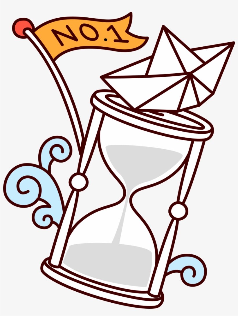 Hourglass Clip Art Painted White Transprent Png - Drawing, transparent png download