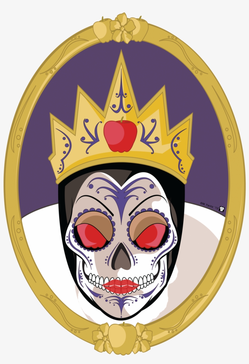 Evil Queen Sugar Skull Yoga Leggings - Illustration, transparent png download