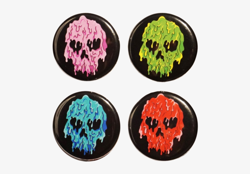 Melting Skull Button Set - 2018 Ford Fusion On Rims, transparent png download