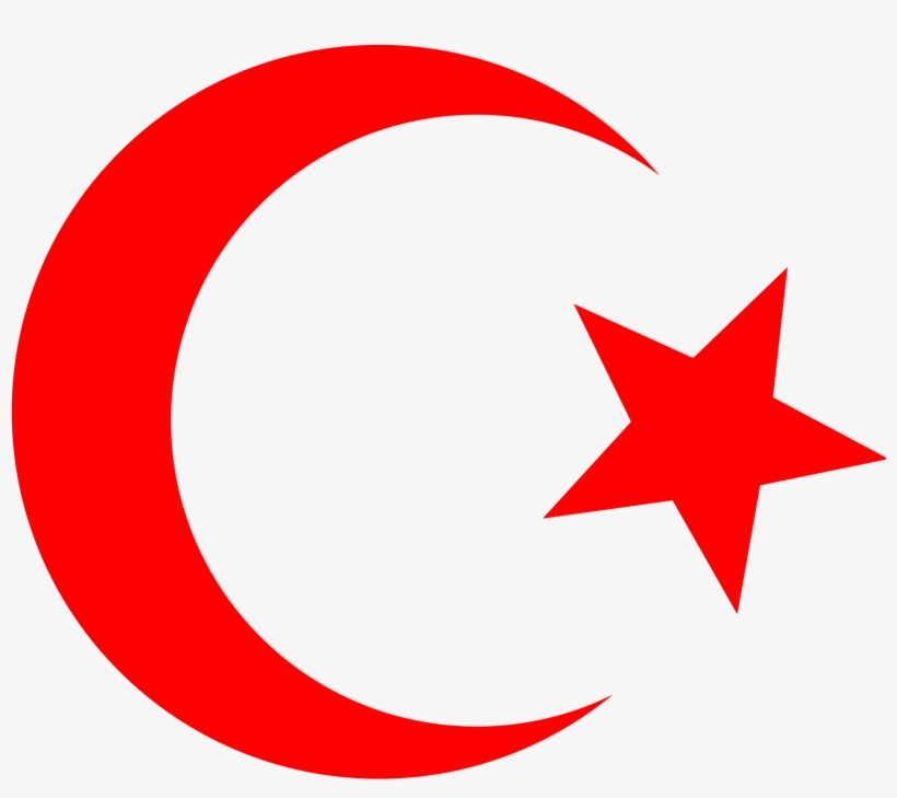 Big Image - Red Crescent And Star, transparent png download