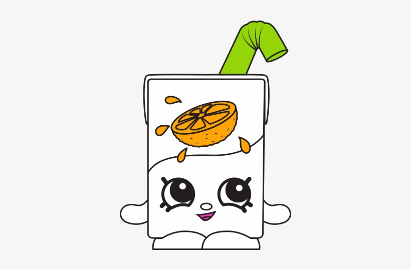 Lucy Juice Box Ct Art - Shopkins Lucy Juice Box, transparent png download