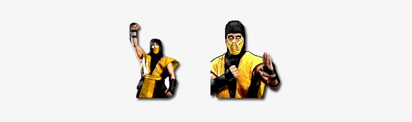 Mortal Kombat 1 And - Mortal Kombat Scorpion, transparent png download