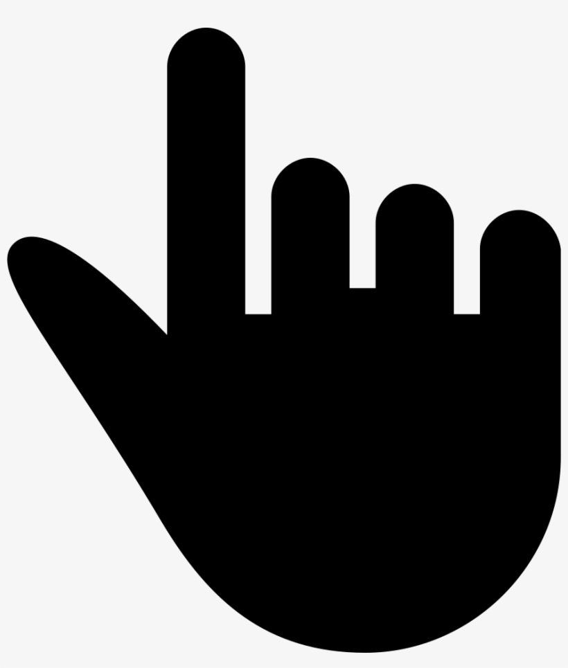 One Finger Pointing Comments - Rock N Roll Hand Silhouette, transparent png download