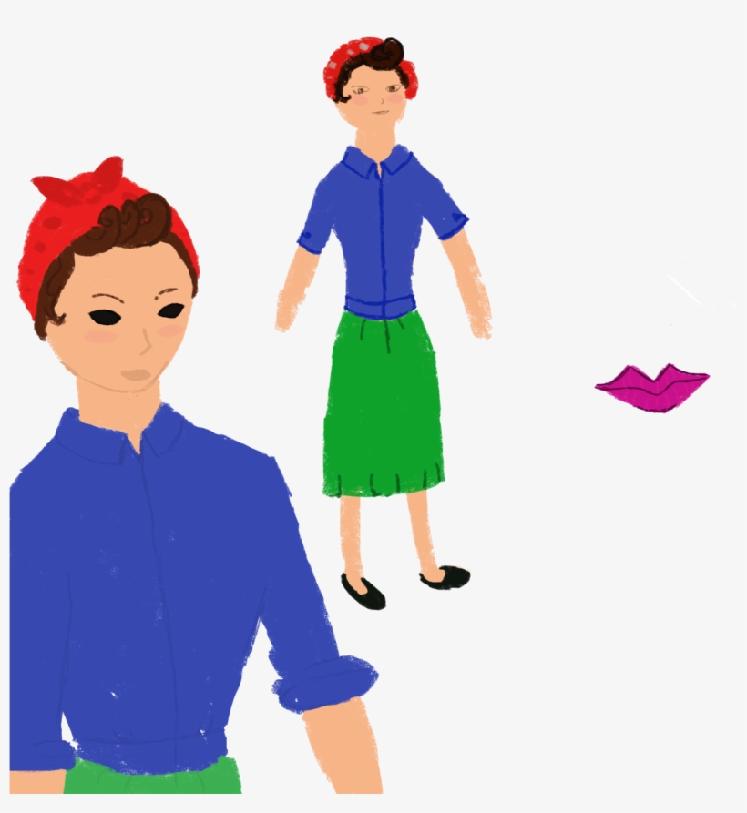 Here Are Some Developmental Pictures Of Rosie The Riveter - Rosie The Riveter, transparent png download