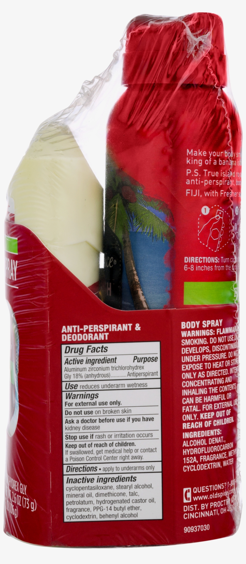 Old Spice Fuji With Palm Tree Stick Body Spray 2 Pc - Sausage, transparent png download