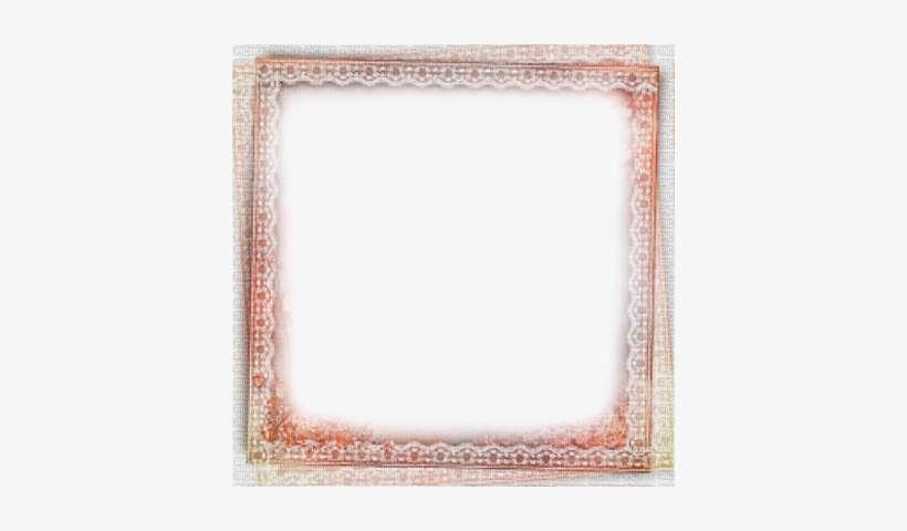 Soave Frame Vintage Pink Peach Lace - Picture Frame, transparent png download