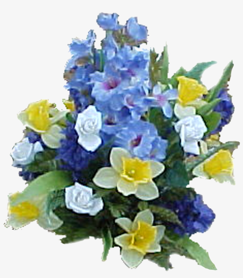 Blue Flower Arrangement Png, transparent png download