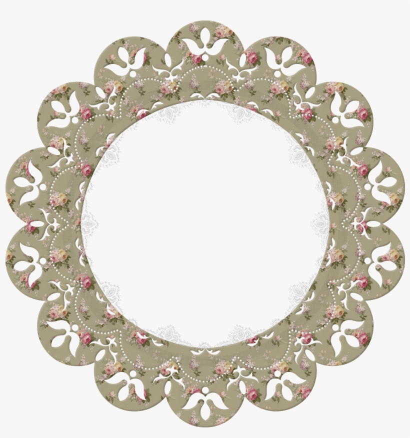 Lace Frame Png Download - Flower, transparent png download