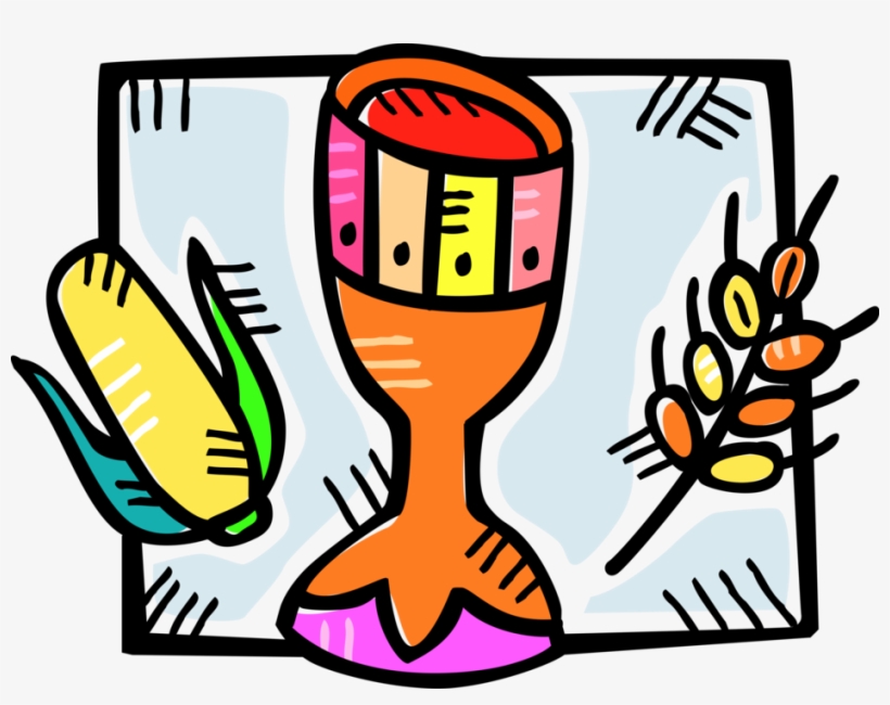 Vector Illustration Of Kwanzaa Chalice Cup With Corn, transparent png download