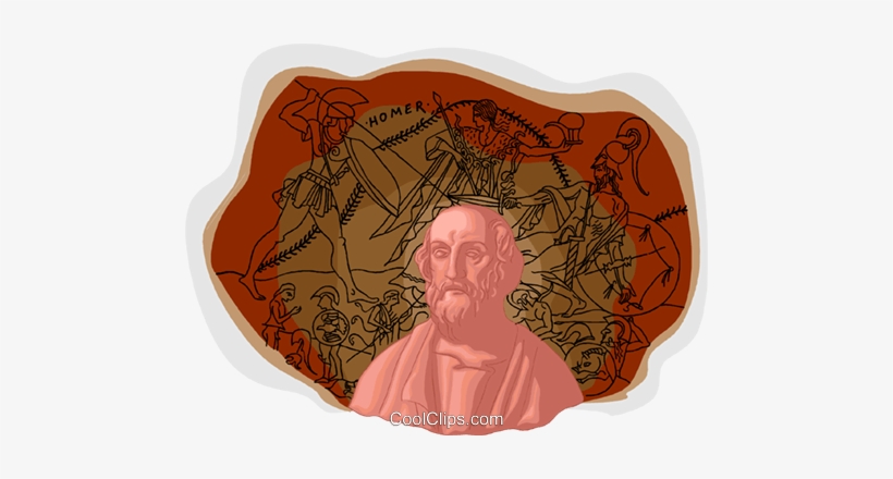 Homer, Greek Poet - Greek Homer Clipart, transparent png download