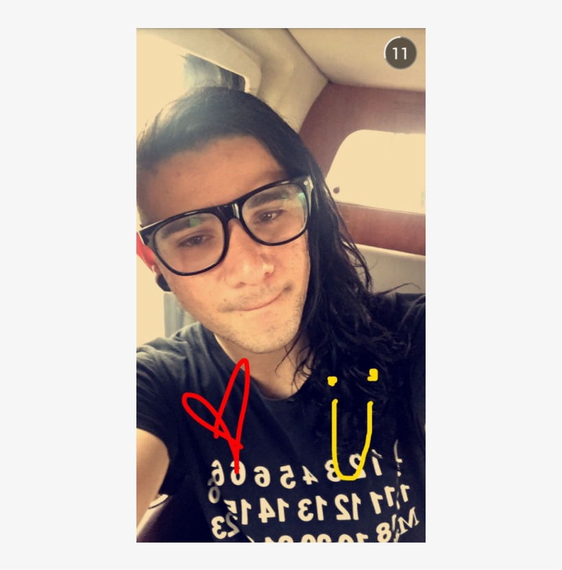 Skrillex Snapchat - Selfie, transparent png download