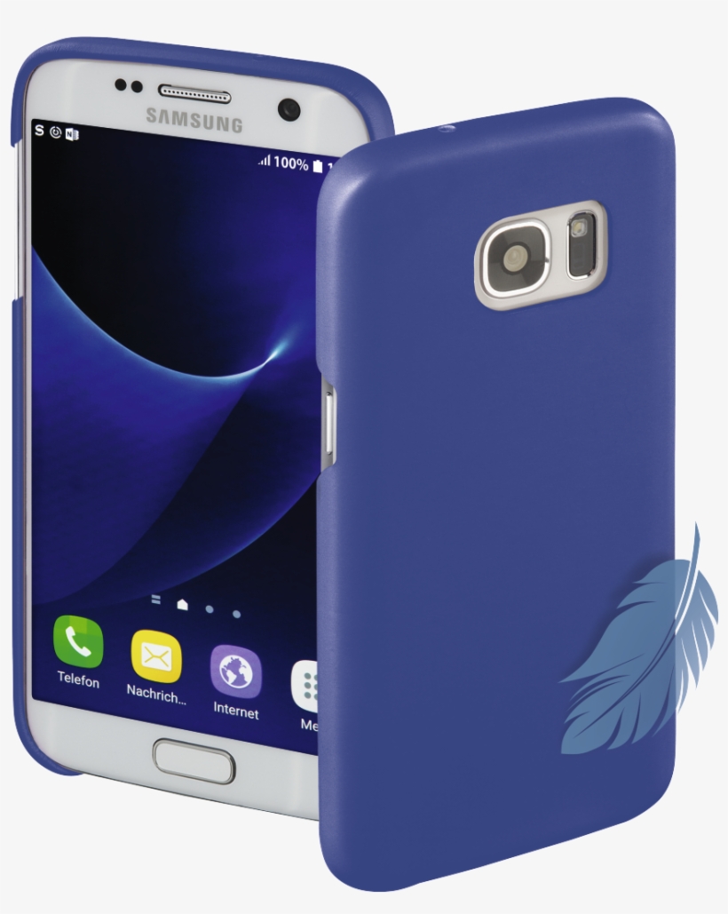 "silk" Cover For Samsung Galaxy S7, Blue - Hama Cover Silk Für Samsung Galaxy S7, Blau, transparent png download