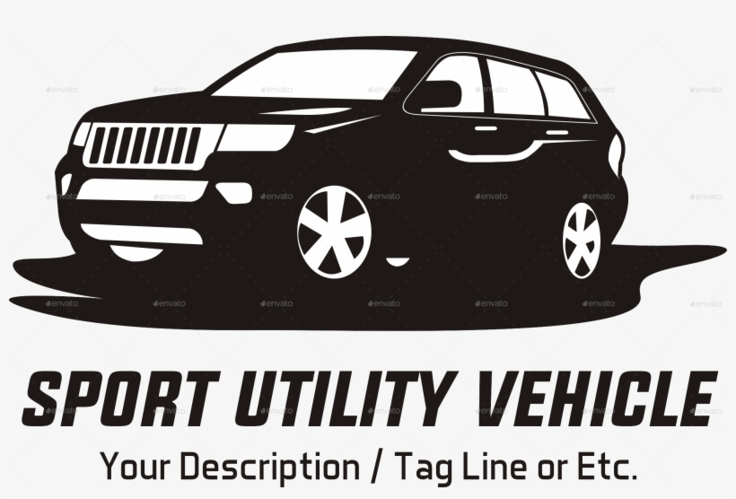 Suv Car Logo Template - Suv Car Logo, transparent png download