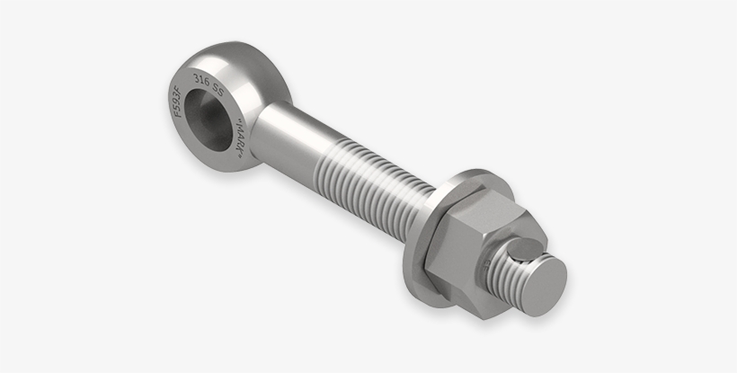 7/8 X 6-inch Stainless Steel Eyebolt Assembly With - Shower, transparent png download