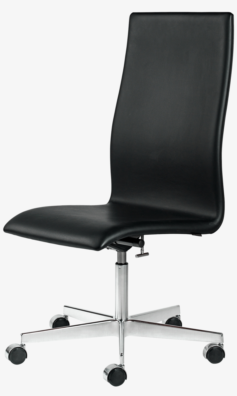 Oxford Medium Back With Armrests Black Leather - Fritz Hansen Oxford Premium Black, transparent png download