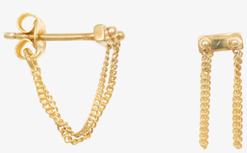 Rivet Two Chain Earring - Anna + Nina Oorsteker Rivet, transparent png download