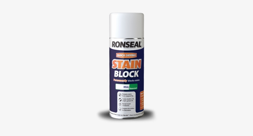 Qd Stain Block - Ronseal Stain Block Aerosol - 400ml, transparent png download