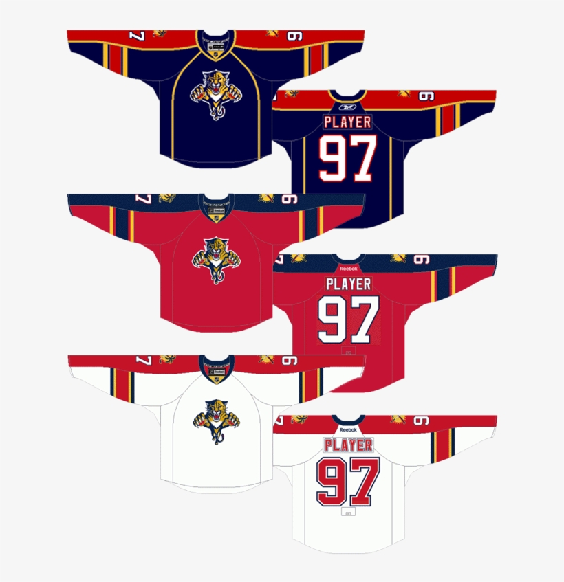 There's Three Jerseys Grouped Into This Era Because - Florida Panthers Jersey, transparent png download
