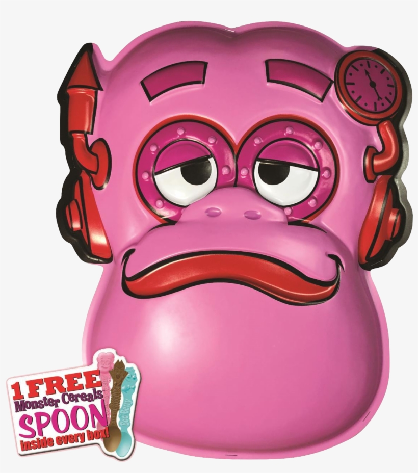 General Mills Franken Berry Vac-tastic Plastic Mask - General Mills, transparent png download