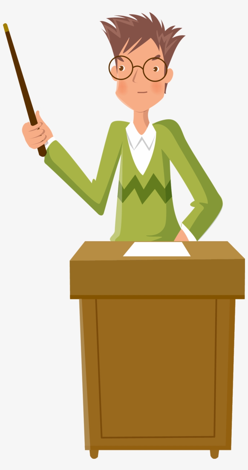 Male Teacher Clipart Png - Teacher Vector Png, transparent png download