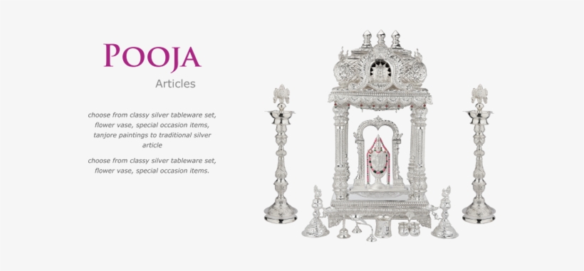 Silver Pooja Set Png, transparent png download