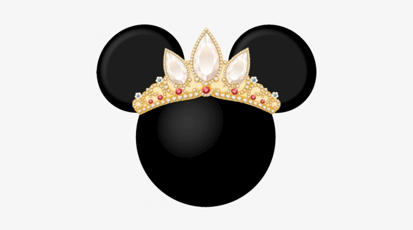 Minnie Mouse Ears With Crown Clipart - Mickey Mouse Ears With Crown, transparent png download