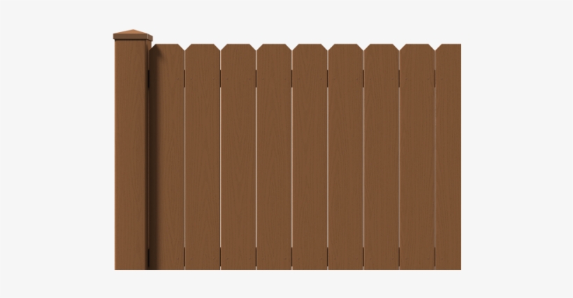 Dog Ear Privacy Style Overview - Picket Fence, transparent png download