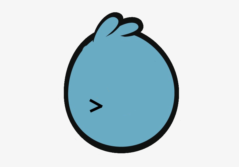 Blue Bird-back - Angry Bird Back Png, transparent png download