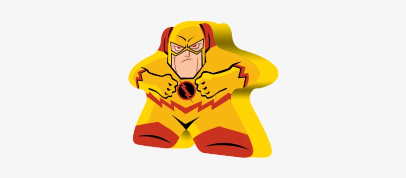 See More - Dc Mighty Meeples Reverse Flash, transparent png download